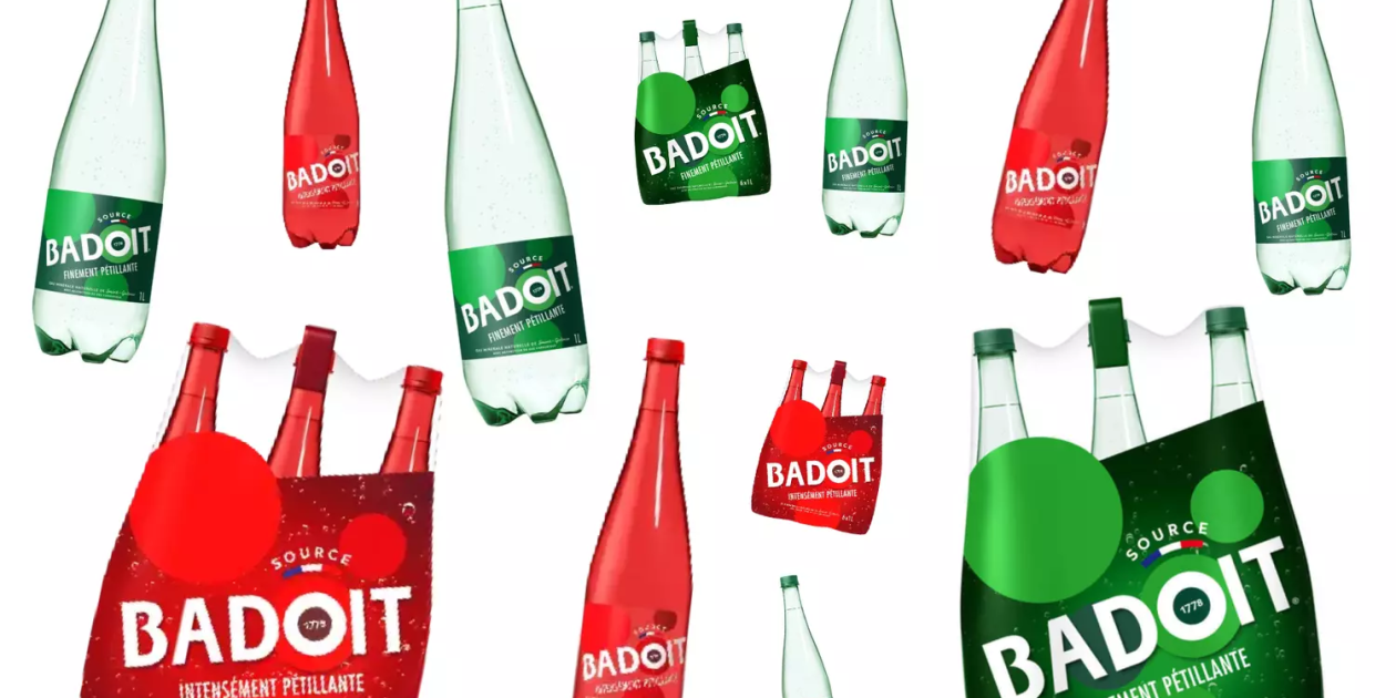 Badoit - nieuwe transparante verpakking