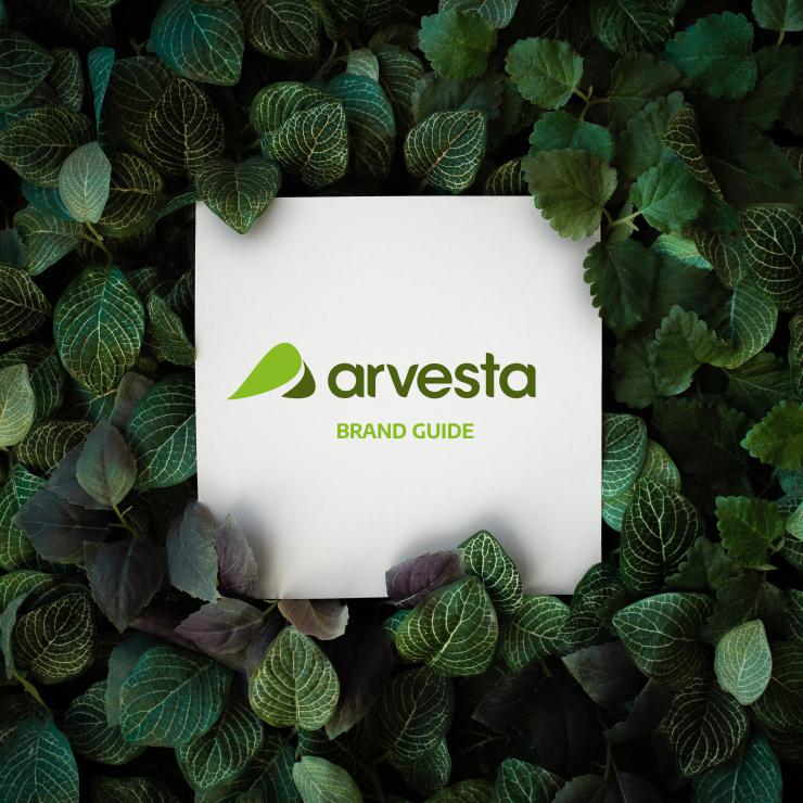 Arvesta logo and tagline