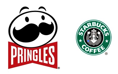 Logo Pringles & starbucks
